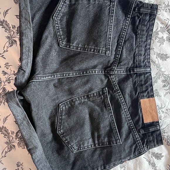 Dark grey mom jean shorts, size 10) - Picture 2 of 3